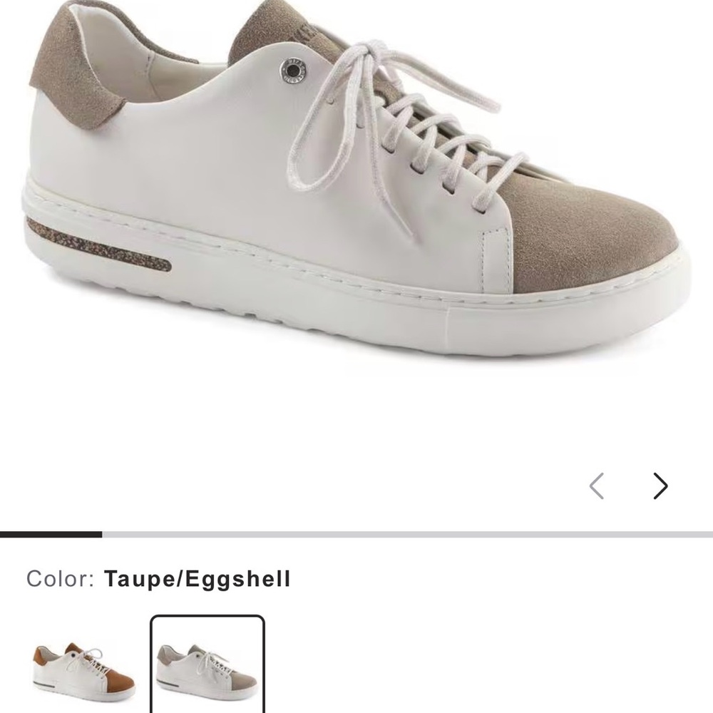 Men's Cream and Brown Casual Sneakers